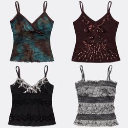 Express Women Y2K Printed Camisoles Top