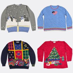 Code#048 Novelty Knit Sweaters Cardigans and Waist..