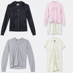 Velour Hoodies and Short Sleeved Playsuit