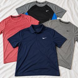 Camisetas e camisas polo esportivas masculinas Nik..