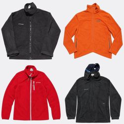 Columbia Reebok Fleece Jackets Hoodies