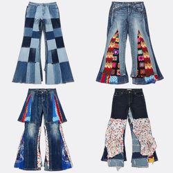 CR13181 Upcycled Mix Style Jeans