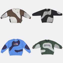 Upcycle-Mix Marken Crewneck-Sweatshirts-Bündel