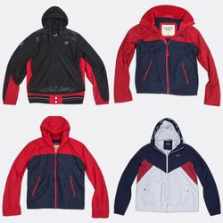 Hollister Abercrombie Fitch Windbreaker Jackets