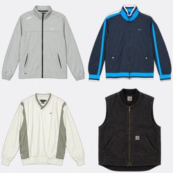 Nike Nylon and Windbreaker Jackets(ZRS:14)