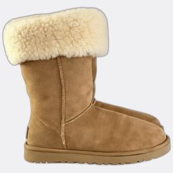 Op Vintage Premium High Knee Ugh Boots  For Winter