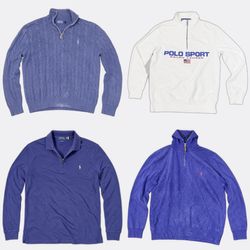 Polo Ralph Lauren Quarter Zip Knitwear Sweatshirts