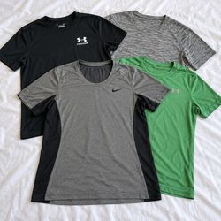 Nike Under Armour Athletic Short Sleeve T-Shirts R..