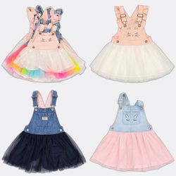 OshKosh B'gosh Girls Pinafore Tulle Dresses
