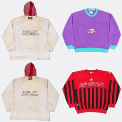 Harley-Davidson tee and Team٫ brand Sweatshirts