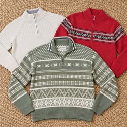 Columbia Knitwear スウェットシャツ クウォータージップ セーター