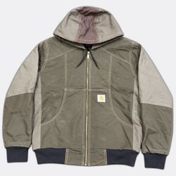 Upcycled Carhartt Hooded Workwear Jacket