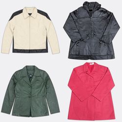 CR13768 Vintage Leather Women Jackets Bundle