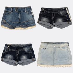 Jupes courtes en denim
