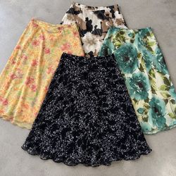 Y2K Floral and Printed Women poly Skirts (GRF-10-0..