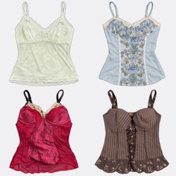 Women's Lace Camisoles and Bustier Corsets