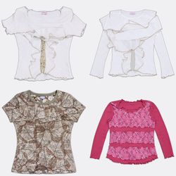 Women Printed Ruffle Blouses Selection