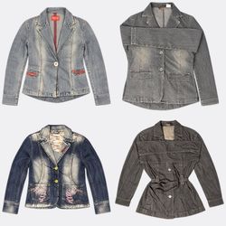 Denim Jackets in Various Washes