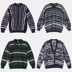 1140 Vintage Patterned Knit Sweaters and Cardigans