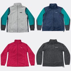 Vintage Columbia Fleece Jackets and Vests Bundle
