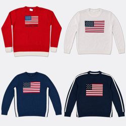 USA flag knitwear
