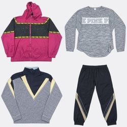 PINK Windbreakers Sweatpants and T-Shirts