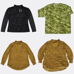 Animal Print Long Sleeve Tops Y2K Edit | VR-459
