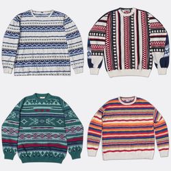 Vintage Patterned Knit Sweaters Lot