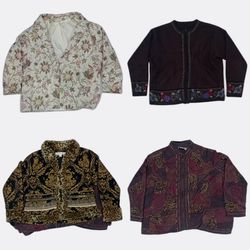 Vintage Tapestry and Patterned Jackets Bundle