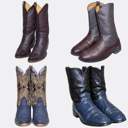 Leather Cowboy Boots Selection