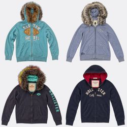 Y2K Upcycled Hoodies with Faux Fur | Hollister Abe..