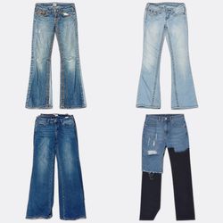 CR13082 Vintage True Religion Flare and Straight J..