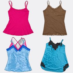 Camisole Tops with Lace Trim
