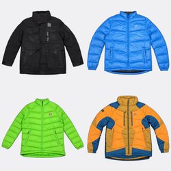Black yak Puffer Jackets