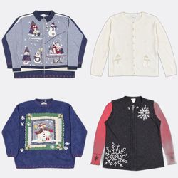 Y2K Winter Holiday Sweaters Mix