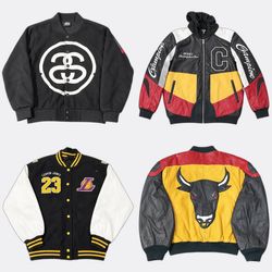 Lässige Streetwear Grafik Baseballjacken