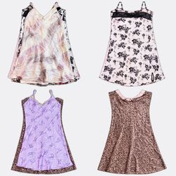 Blusen-Top-Set mit Blumen- und Tiermustern