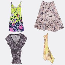 Y2K Women Printed Tops Dresses and Skirts Selectio..