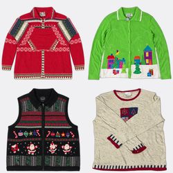 Vintage Christmas & Cottagecore Sweater Bundle | 1..