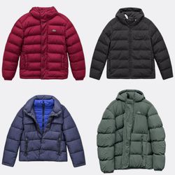 Lacoste Insulated Quilted Puffer Jackets