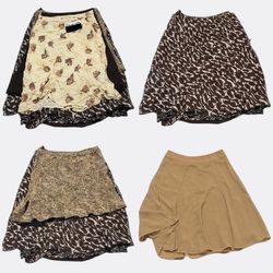 Women Printed Pattern Midi Skirts Lot