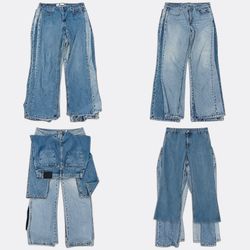 CR13078 Vintage Harley Men and ladies jeans