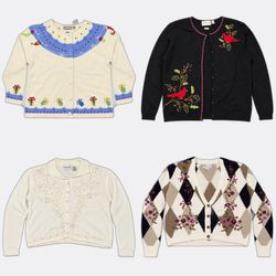 Embroidered Novelty Cardigans
