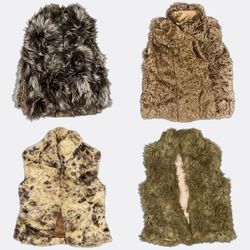 Faux Fur Waistcoats Selection