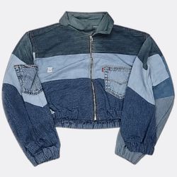 CR13614 Upcycled Levi's Crop Jackets Bundle