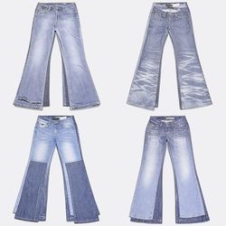 Flared Denim Jeans Selection