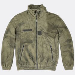 Green Fleece Zip Up Jackets