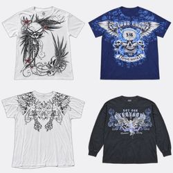 Affliction Metal Mulisha Printed T-Shirts