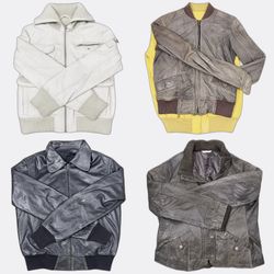Vestes aviateur et motard en cuir