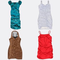 Women's Ruched Mini Dresses
